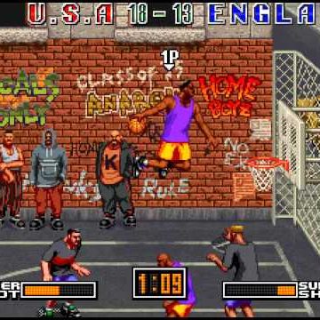 Wynajem automatów do gier RETRO takich jak Street Hoop na eventy firmowe