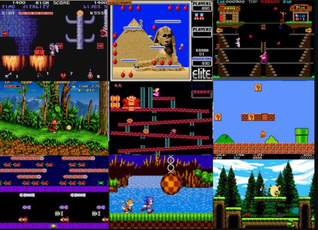 Automaty-retro-arcade-wynajem-gry-platformowe Wynajem automatów arcade do gier retro takich jak kultowe gry platformowe na imprezy i eventy firmowe
