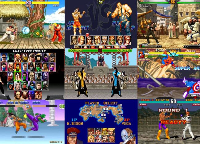 Automaty-retro-arcade-wynajem-bijatyki Wynajem automatów arcade do gier retro takich jak kultowe bijatyki na imprezy i eventy firmowe